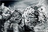 Otto Dix-Mealtime in the Trench